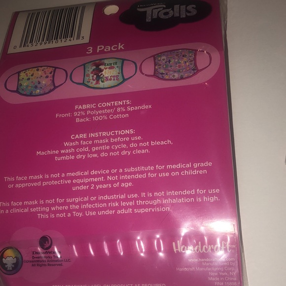 Trolls Easter theme washable children face mask - Picture 5 of 5